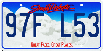 SD license plate 97FL53