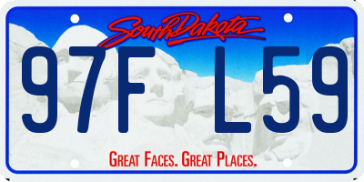 SD license plate 97FL59