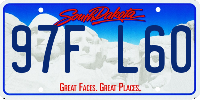 SD license plate 97FL60