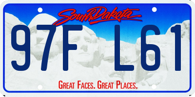 SD license plate 97FL61