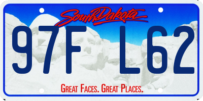 SD license plate 97FL62