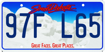 SD license plate 97FL65