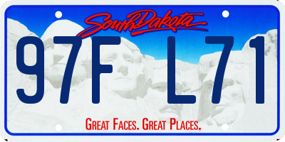 SD license plate 97FL71