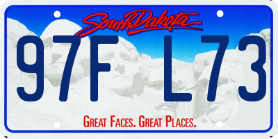 SD license plate 97FL73