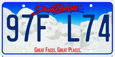 SD license plate 97FL74