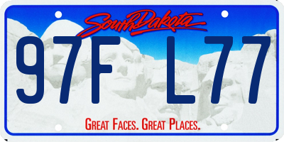 SD license plate 97FL77