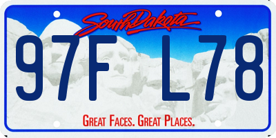 SD license plate 97FL78