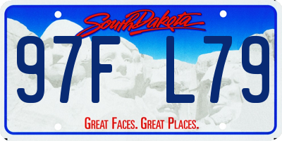 SD license plate 97FL79