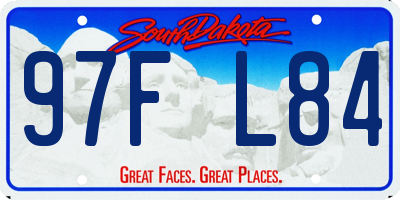 SD license plate 97FL84