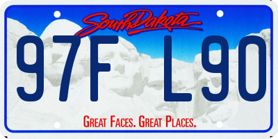 SD license plate 97FL90