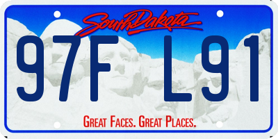 SD license plate 97FL91