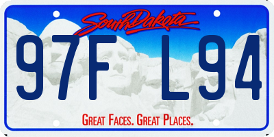 SD license plate 97FL94