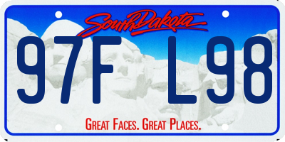 SD license plate 97FL98