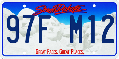SD license plate 97FM12