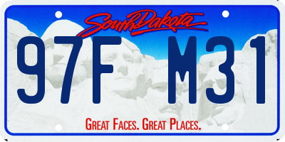 SD license plate 97FM31
