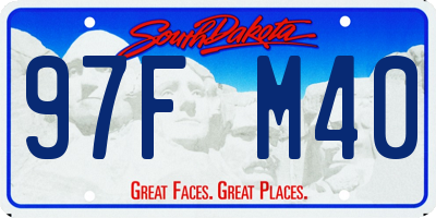 SD license plate 97FM40