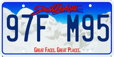 SD license plate 97FM95