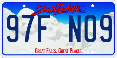 SD license plate 97FN09