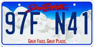 SD license plate 97FN41