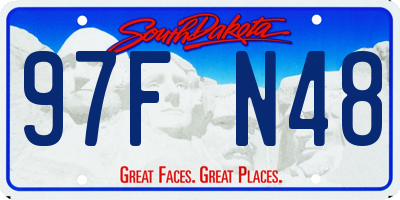 SD license plate 97FN48