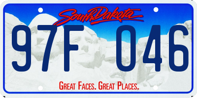 SD license plate 97FO46