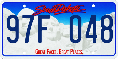 SD license plate 97FO48