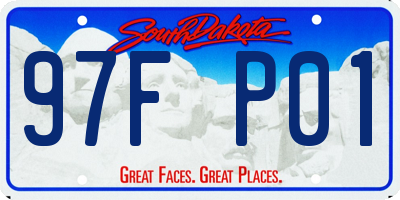 SD license plate 97FP01