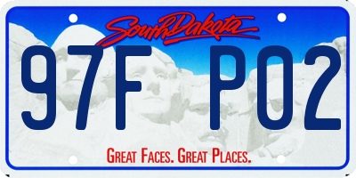 SD license plate 97FP02