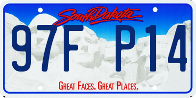SD license plate 97FP14
