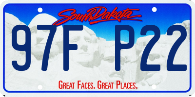 SD license plate 97FP22