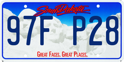 SD license plate 97FP28
