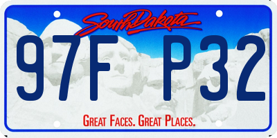 SD license plate 97FP32