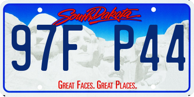 SD license plate 97FP44