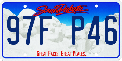 SD license plate 97FP46