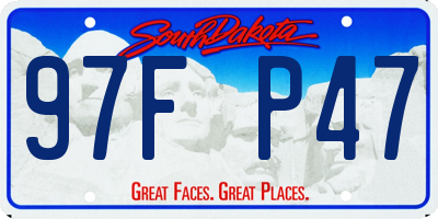 SD license plate 97FP47
