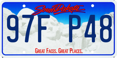 SD license plate 97FP48