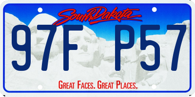 SD license plate 97FP57