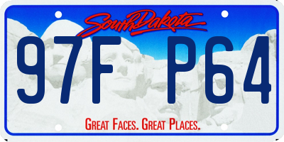 SD license plate 97FP64