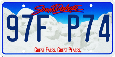 SD license plate 97FP74