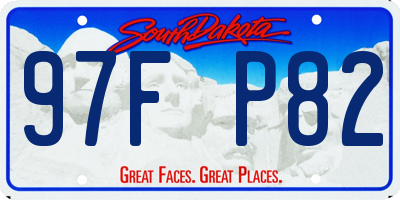 SD license plate 97FP82