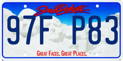 SD license plate 97FP83