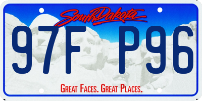 SD license plate 97FP96