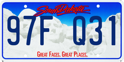 SD license plate 97FQ31