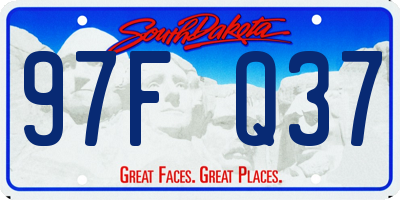 SD license plate 97FQ37