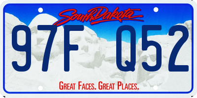 SD license plate 97FQ52
