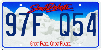 SD license plate 97FQ54