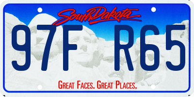 SD license plate 97FR65
