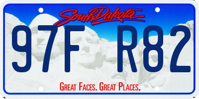 SD license plate 97FR82