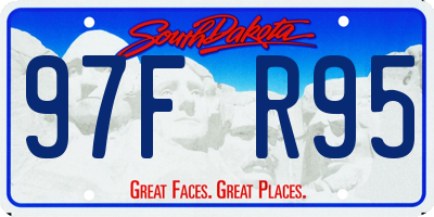 SD license plate 97FR95