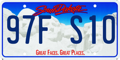 SD license plate 97FS10